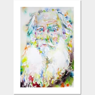 LEO TOLSTOY watercolor portrait .5 Posters and Art